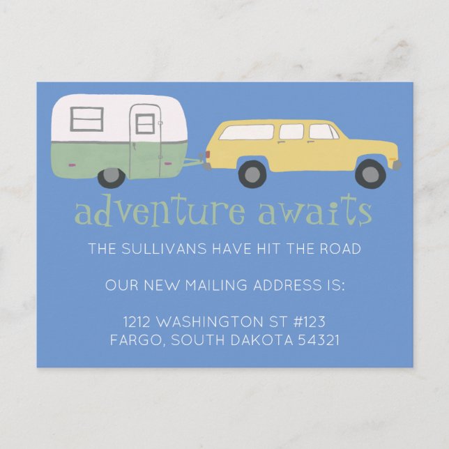 Postal NOMAD New Mailing Address ADVENTING ESPERA RV (Anverso)