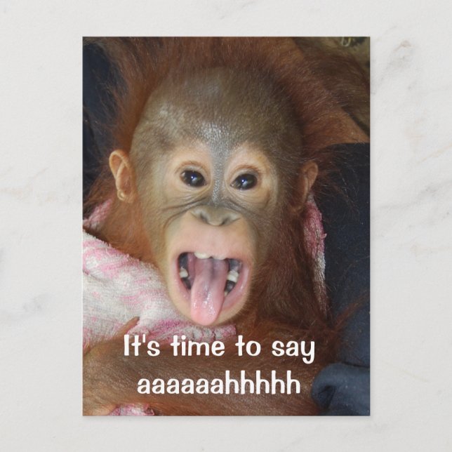 Postal Nombramiento de dentista Say Aaahh (Anverso)