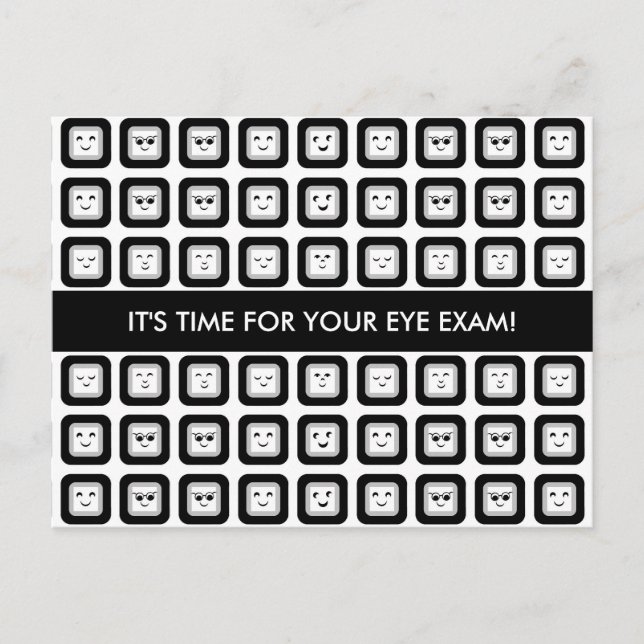 Postal Nombramiento para examen ocular recordatorio de ga (Anverso)