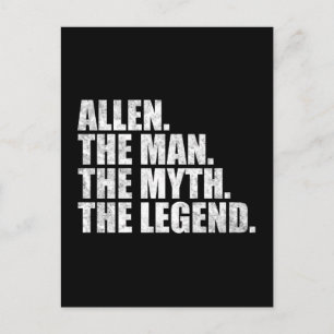 Postal Nombre Allen, Allen El Hombre El Mito La Leyenda