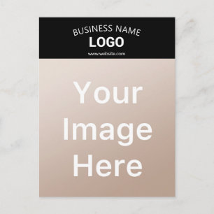Postal Nombre comercial editable, sitio web y logotipo ca