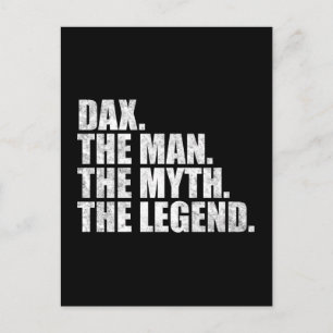 Postal Nombre Dax, Dax El Hombre El Mito La Leyenda
