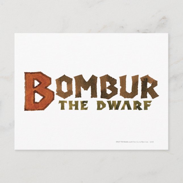 Postal Nombre de Bombur (Anverso)