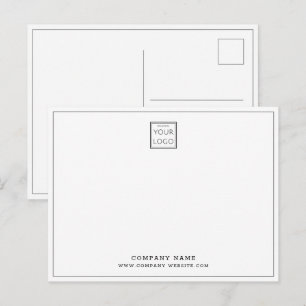 Postal Nombre de empresa de logotipo empresarial personal