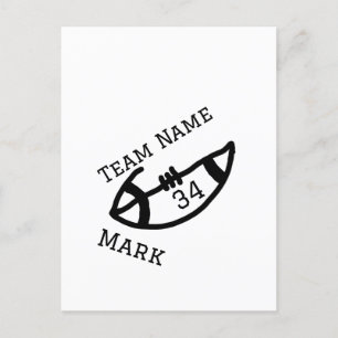 Postal nombre de equipo agregar nombre de jugador fecha d