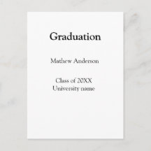 nombre de graduación clase de 20XX nombre de unive