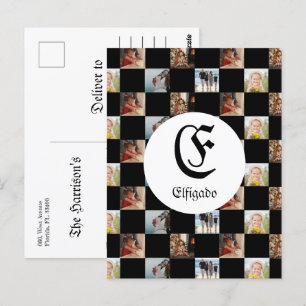 Postal Nombre de la familia de ajedrez FotoGracias