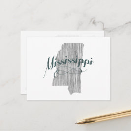 Postal Nombre de la tipografía griega con forma de misisi