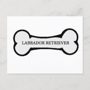 Postal nombre de laboratorio en hueso