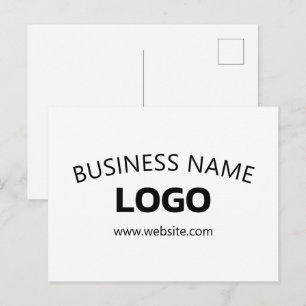 Postal Nombre de negocio editable, sitio web y logotipo c