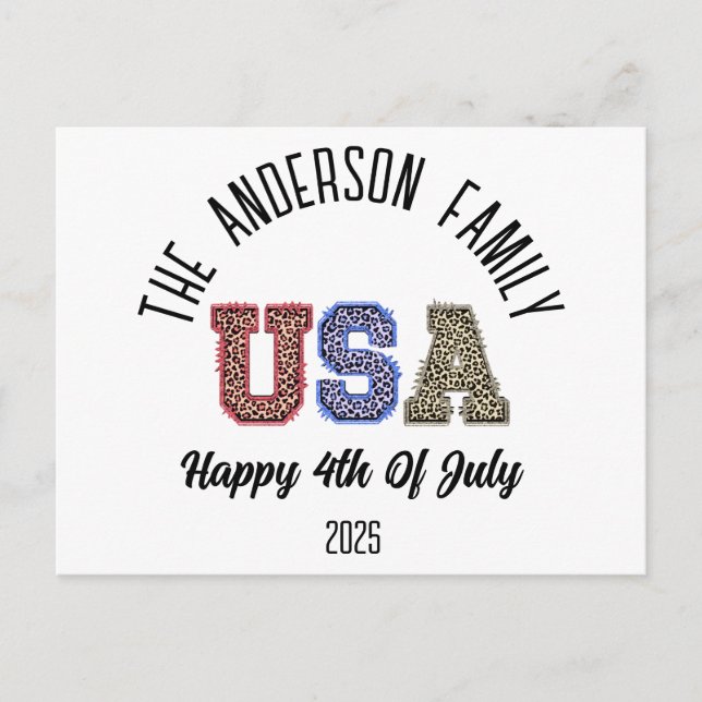 Postal Nombre de Reunión Personalizada de la Impresión de (Anverso)