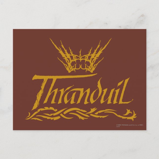 Postal Nombre de Thranduil (Anverso)