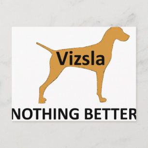 Postal nombre de vizsla silo color nada mejor