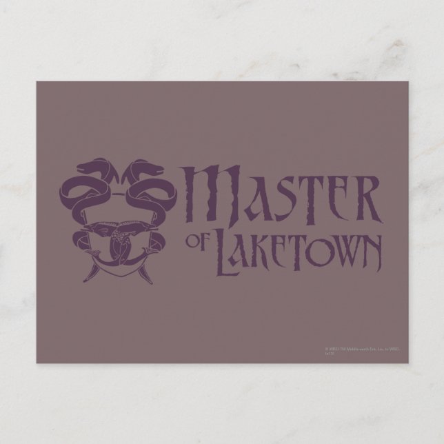 Postal Nombre del Maestro De Laketown (Anverso)
