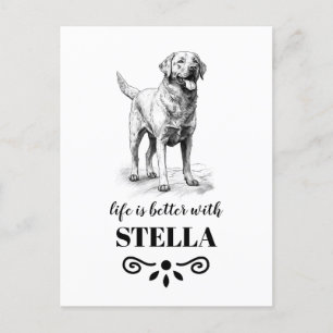 Postal Nombre del perro Personalizado de Chesapeake Bay R