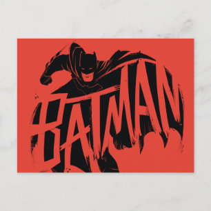 Postal Nombre del Pincel Batman Ink