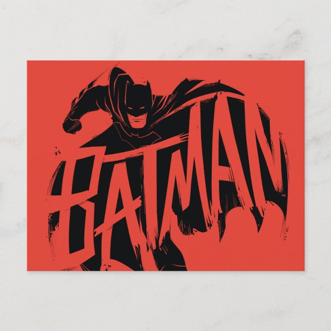 Postal Nombre del Pincel Batman Ink (Anverso)