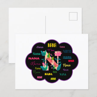 Postal Nombre floral Nana