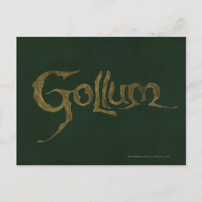Postal Nombre GOLLUM™ - Texturado (Anverso)
