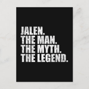 Postal Nombre Jalen, Jalen El Hombre El Mito La Leyenda