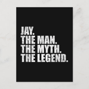 Postal Nombre Jay, Jay El Hombre El Mito La Leyenda