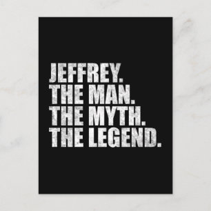 Postal nombre Jeffrey, Jeffrey El Hombre El Mito La Leyen