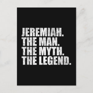 Postal nombre Jeremiah,Jeremiah El Hombre El Mito La Leye