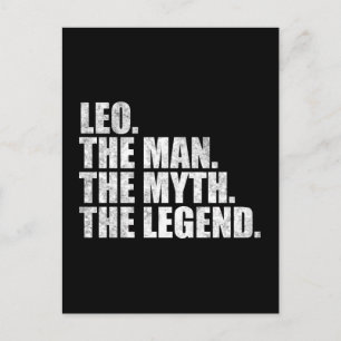 Postal Nombre Leo, Leo El Hombre El Mito La Leyenda