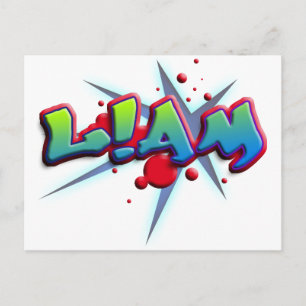 Postal ¡Nombre Liam con! como i