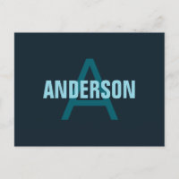 Nombre monogramado de Personalizable negrita simpl