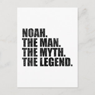 Postal Nombre Noah, Noah El Hombre El Mito La Leyenda