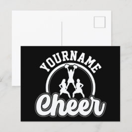 Postal NOMBRE Personalizado Cheer equipo Varsity CheerLea