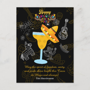 Postal Nombre personalizado Cinco de Mayo Fiesta Vacacion