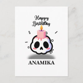 Postal Nombre personalizado Cumpleaños