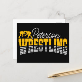 Postal NOMBRE personalizado Lucha contra el equipo de la