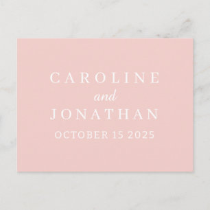 Postal Nombre Personalizado Simple Elegante Boda Moderna