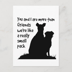 Postal Nombre personalizado Tú y yo Más que amigos que no