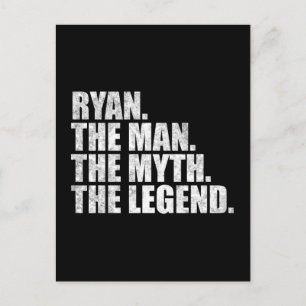 Postal Nombre Ryan, Ryan El Hombre El Mito La Leyenda