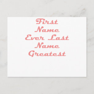 Postal Nombre siempre Apellido Grande