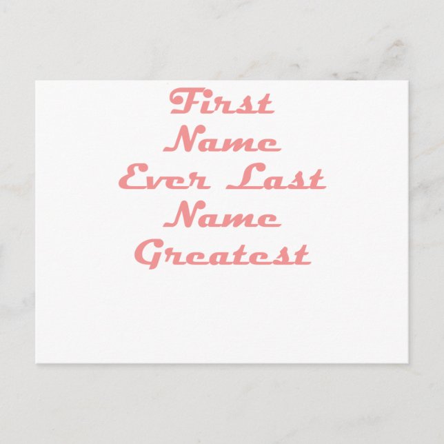 Postal Nombre siempre Apellido Grande (Anverso)