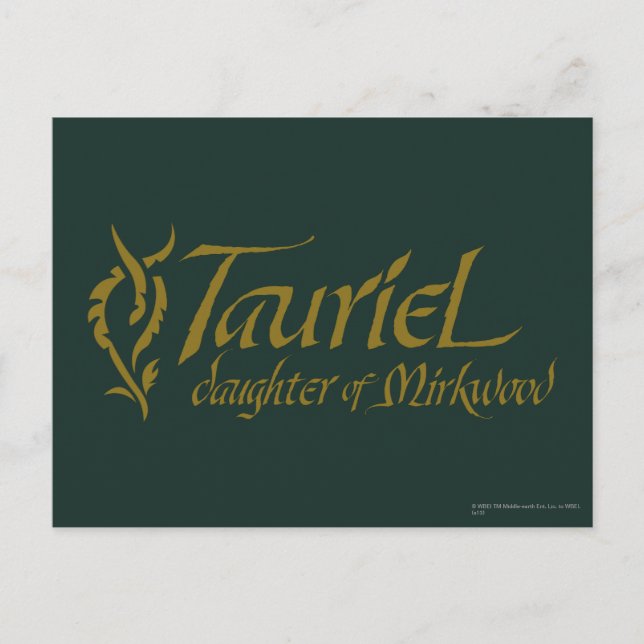 Postal nombre TAURIEL™ (Anverso)