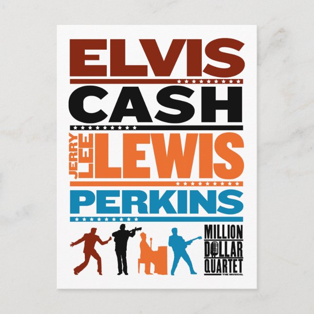 Postal Nombres de Cuarteto de Millones de Dólares (Anverso)