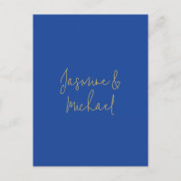 Nombres de Pareja Lovely Chic Caligrafía Azul y Do