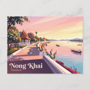 Postal Nong Khai (río Mekong) Tailandia