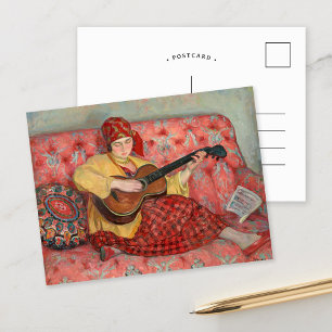 Postal Nono à La Guitare   Henri Lebasque