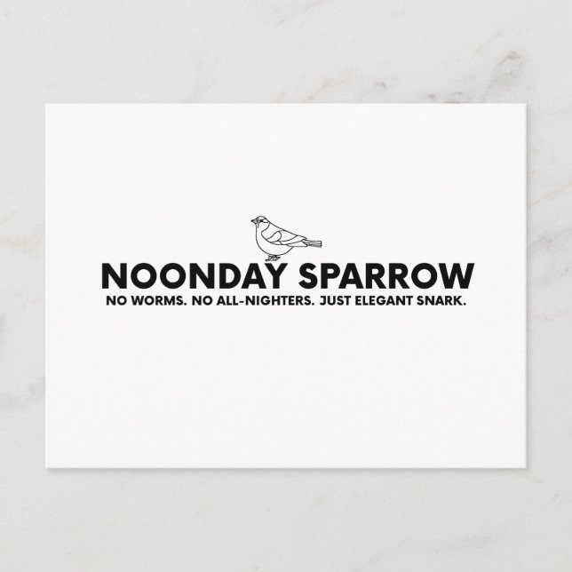 Postal Noonday Sparrow (Anverso)