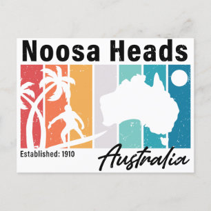 Postal Noosa Head Australia Vieja Retro Souvenirs 80