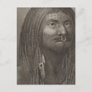 Postal Nootka Man, Columbia Británica