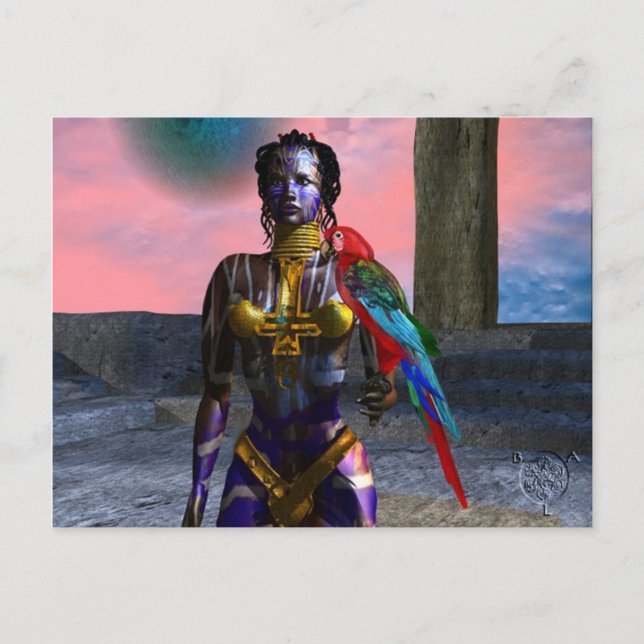 POSTAL NORA CYBER WARRIOR (Anverso)