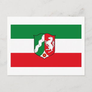 Postal Nordrhein Westfalen Flag Postcard